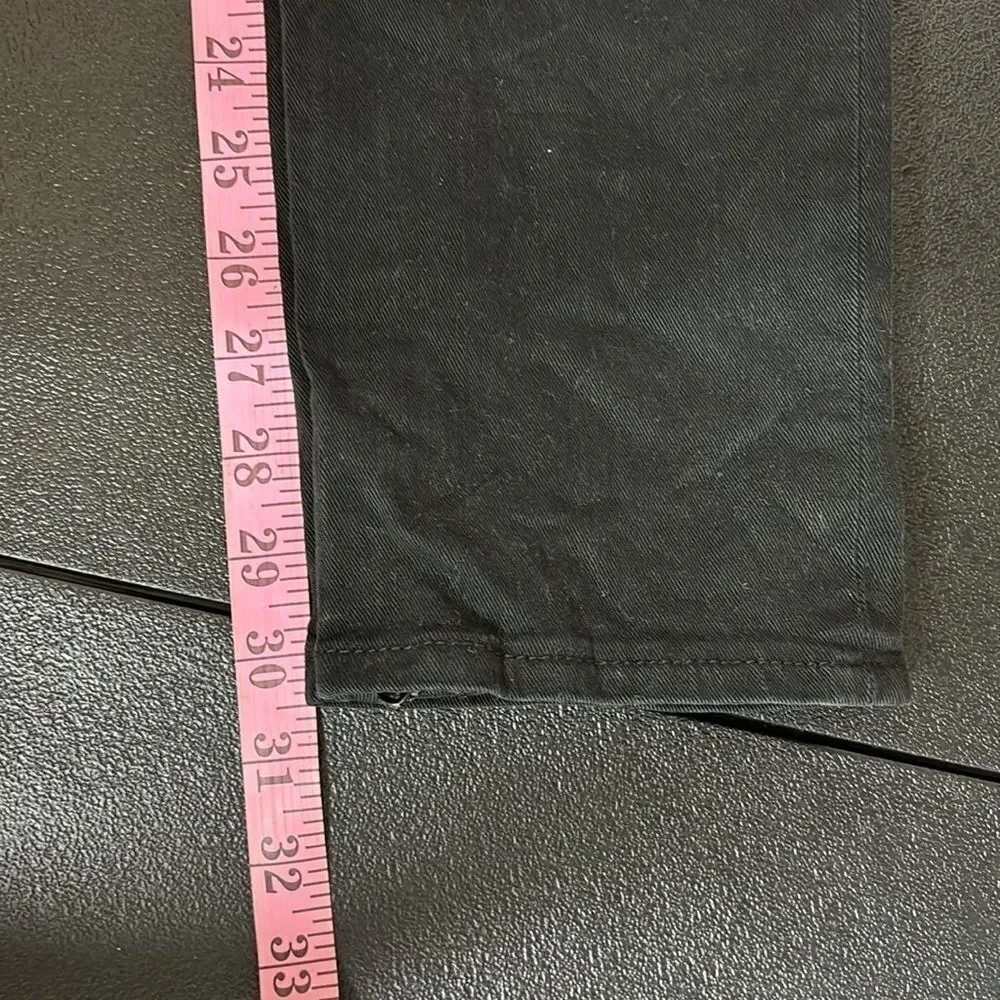 Tory Burch Skinny Black Stretch Side Zipper Jeans 27 Denim Luxury Casual‌‌‌‌‌‌
